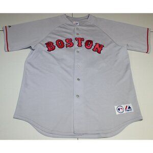 MLB Vintage Boston Red Sox Curt Schilling #38 Sewn Jersey XL Majestic Gray